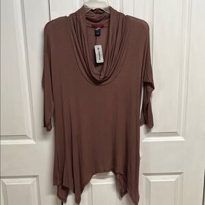 BKE Brown Tunic Top